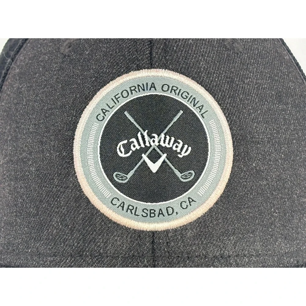 Callaway Golf Hat Black California Original Carlsbad Trucker Snapback Mesh Cap